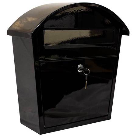 QUALARC Ridgeline locking mailbox in Black color WF-PM16-BL